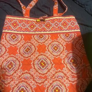 Vera Bradley orange design tote